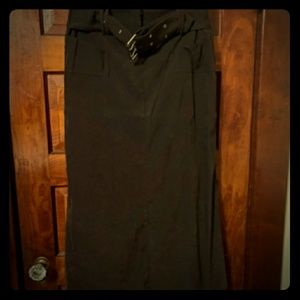 Brown corduroy skirt